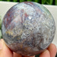 Blue Red Green Moss Agate Quartz Sphere High Quality Crystal Ball 384g 66mm