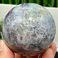 Blue Red Green Moss Agate Quartz Sphere High Quality Crystal Ball 384g 66mm