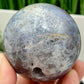 Blue Red Green Moss Agate Quartz Sphere High Quality Crystal Ball 384g 66mm