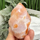 Carnelian Flame Stone of Endurance Motivation Healing Crystal Carving 214g