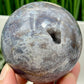 Blue Red Green Moss Agate Quartz Sphere High Quality Crystal Ball 384g 66mm