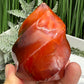 Carnelian Flame Stone of Endurance Motivation Healing Crystal Carving 246g