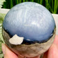 Volcanic Agate Quartz Sphere UV Reactive Healing Crystal Ball 486g 72mm