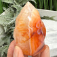 Carnelian Flame Stone of Endurance Motivation Healing Crystal Carving 208g