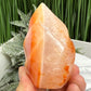 Carnelian Flame Stone of Endurance Motivation Healing Crystal Carving 208g