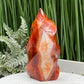 Carnelian Flame Stone of Endurance Motivation Healing Crystal Carving 139g