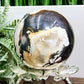 Volcanic Agate Quartz Sphere UV Reactive Healing Crystal Ball 390g 68mm