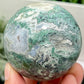 Moss Agate Sphere High Quality Crystal Ball 332g 64mm