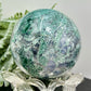 Moss Agate Sphere High Quality Crystal Ball 332g 64mm