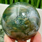 Moss Agate Sphere High Quality Crystal Ball 380g 65mm