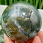 Moss Agate Sphere High Quality Crystal Ball 380g 65mm