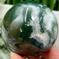 Moss Agate Sphere High Quality Crystal Ball 380g 65mm