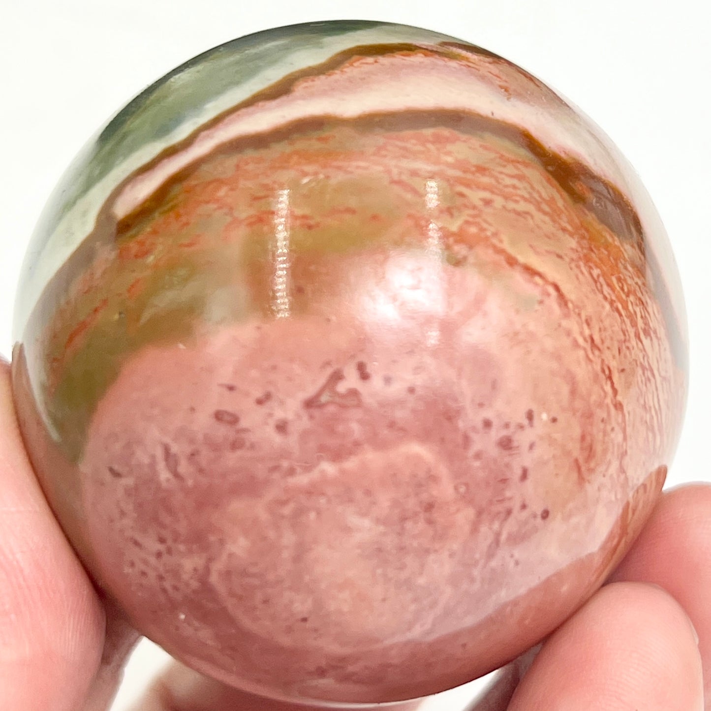 Polychrome Jasper Sphere Healing Crystal Ball 169g 49mm