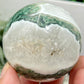 Moss Agate Sphere High Quality Crystal Ball 242g 57mm