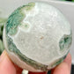 Moss Agate Sphere High Quality Crystal Ball 242g 57mm