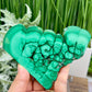 Malachite Slice Natural Specimen with Stand Crystal Slab 208g