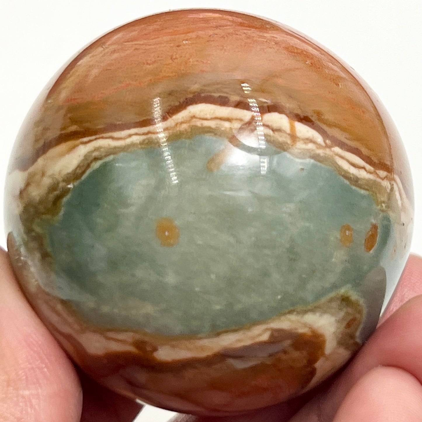 Polychrome Jasper Sphere Healing Crystal Ball 182g 51mm