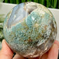 Multicoloured Moss Agate Sphere High Quality Crystal Ball 766g 84mm