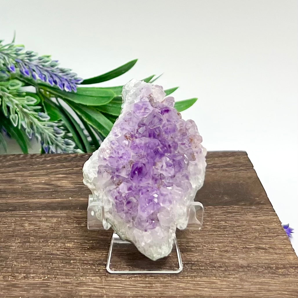 Amethyst Cluster with Stand Natural Crystal Australian Seller