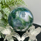 Moss Agate Sphere High Quality Crystal Ball 130g 46mm