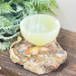 Petrified Wood Slab Crystal Specimen Coaster Slice 288g