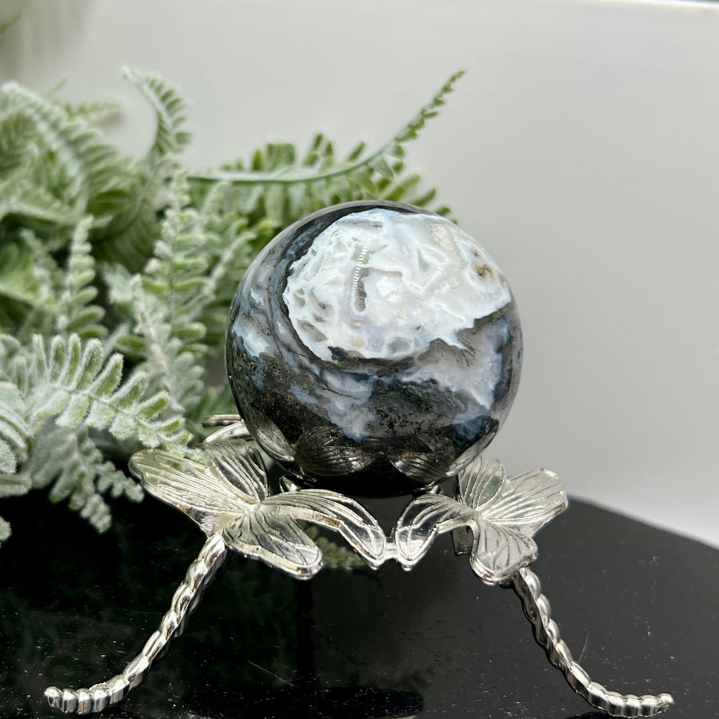 Moss Agate Sphere High Quality Crystal Ball 50mm