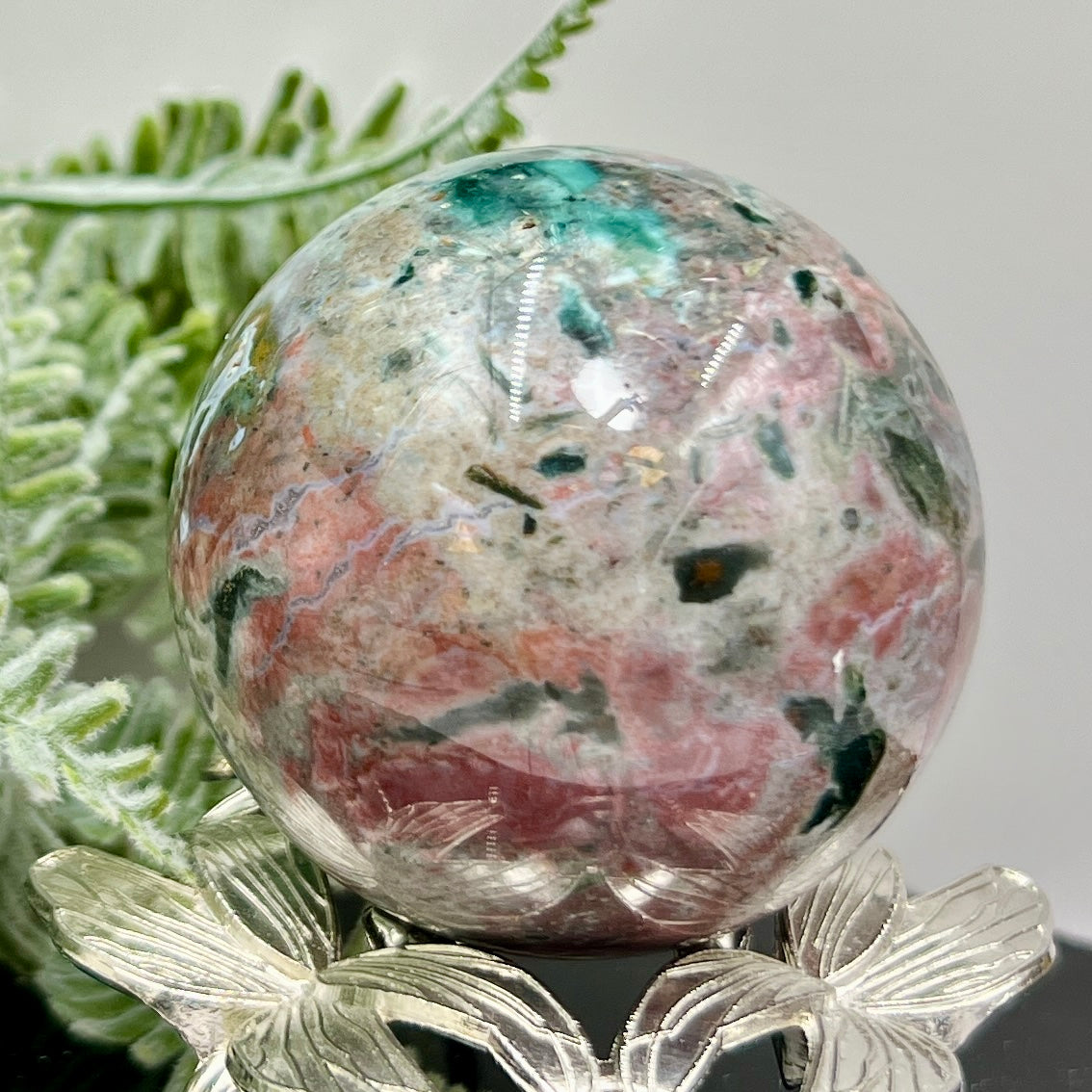 Ocean Sea Jasper Sphere Crystal Ball 268g 59mm