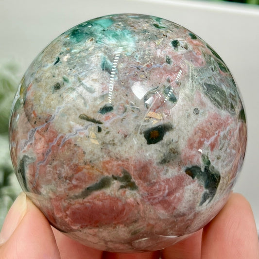 Ocean Sea Jasper Sphere Crystal Ball 268g 59mm