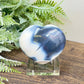 Orca Agate Ocean Agate Ocean Orbicular Agate Heart with Stand Crystal 174g