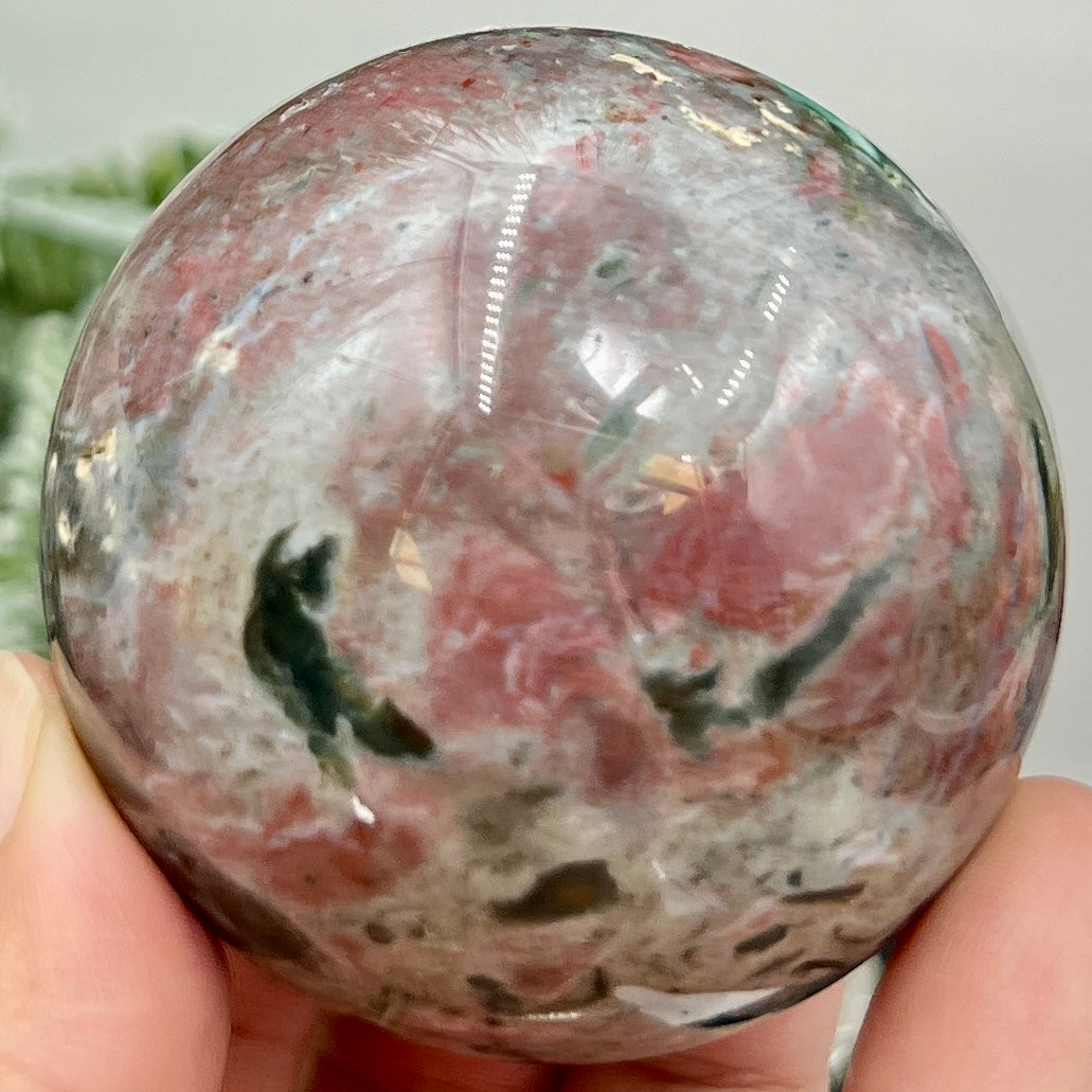 Ocean Sea Jasper Sphere Crystal Ball 268g 59mm