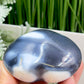 Orca Agate Ocean Agate Ocean Orbicular Agate Heart with Stand Crystal 174g