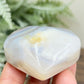 Agate Heart Healing Crystal Carving 88g