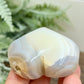 Agate Heart Healing Crystal Carving 88g