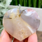 Agate Heart Healing Crystal Carving 82g