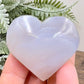 Flower Agate Heart Healing Crystal Carving 68g