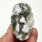 Moss Agate Skull 2 Inches Hand Carved Crystal Carving