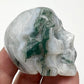 Moss Agate Skull 2 Inches Hand Carved Crystal Carving