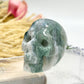 Moss Agate Skull 2 Inches Hand Carved Crystal Carving