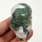 Moss Agate Skull 2 Inches Hand Carved Crystal Carving