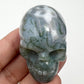 Moss Agate Skull 2 Inches Hand Carved Crystal Carving