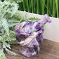 Chevron Dream Amethyst Mortar and Pestle Crystal Kitchen Carving 792g