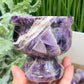 Chevron Dream Amethyst Mortar and Pestle Crystal Kitchen Carving 792g