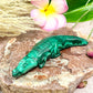 Malachite Crocodile Healing Wild Animal Carving