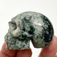 Moss Agate Skull 2 Inches Hand Carved Crystal Carving