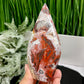 Mexican Crazy Lace Agate Flame Crystal Laughter Stone 312g 137mm