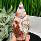 Mexican Crazy Lace Agate Flame Crystal Laughter Stone 312g 137mm