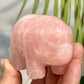 Rose Quartz Pig Healing Crystal Farm Animal Carving 227g