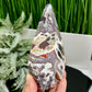 Mexican Crazy Lace Agate Flame Crystal Laughter Stone 338g 128mm