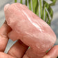 Rose Quartz Pig Healing Crystal Farm Animal Carving 227g