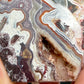 Mexican Crazy Lace Agate Flame Crystal Laughter Stone 338g 128mm